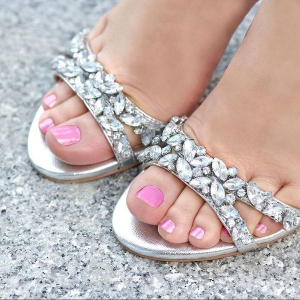 #1361 Color Street -  Strawberry Sunrise pedicure set